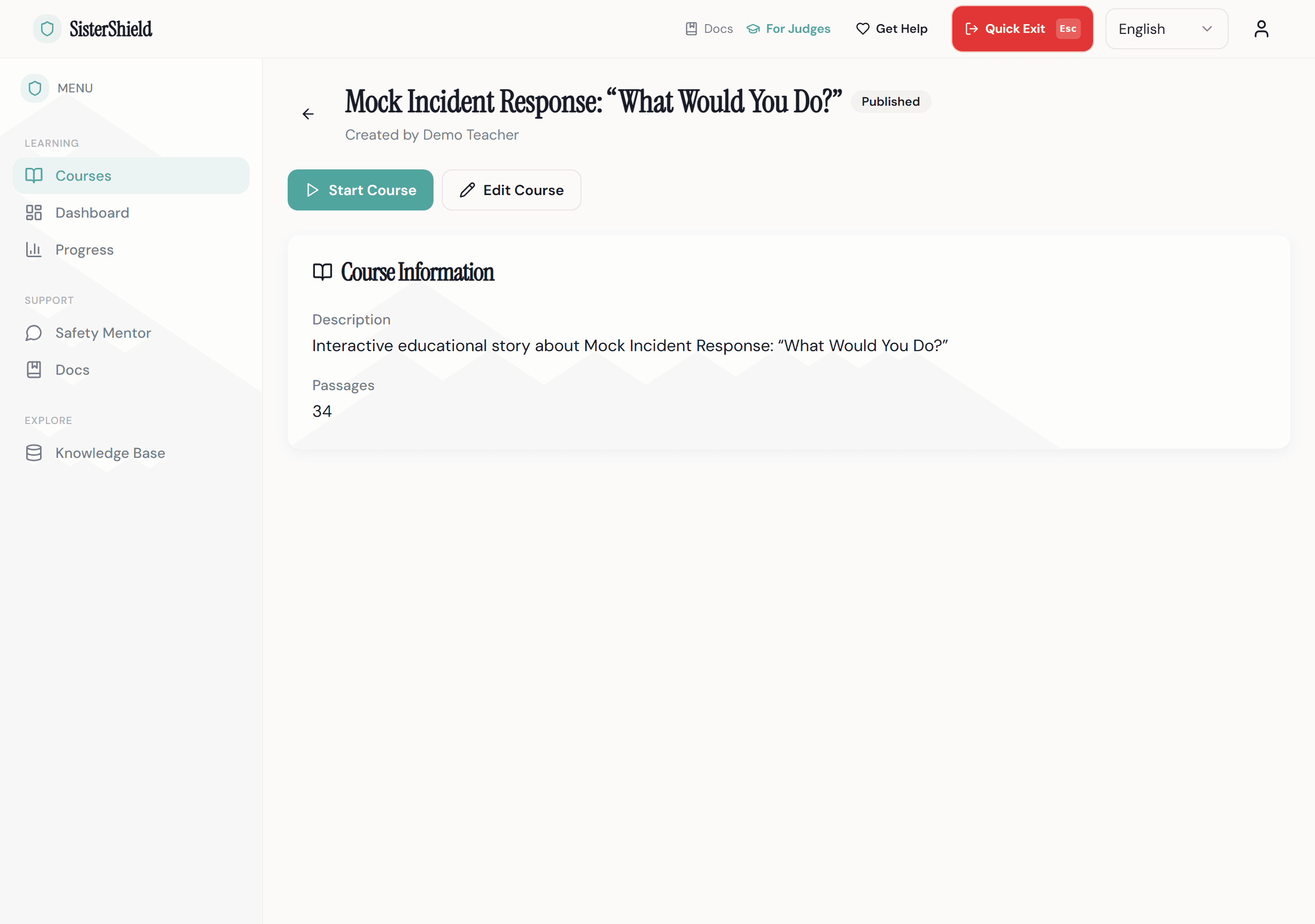 완료 통계가 있는 학생 진행 대시보드